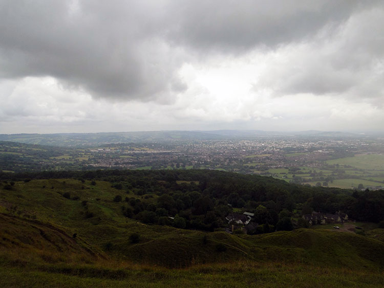 Cheltenham as seen from Cleeve Hill