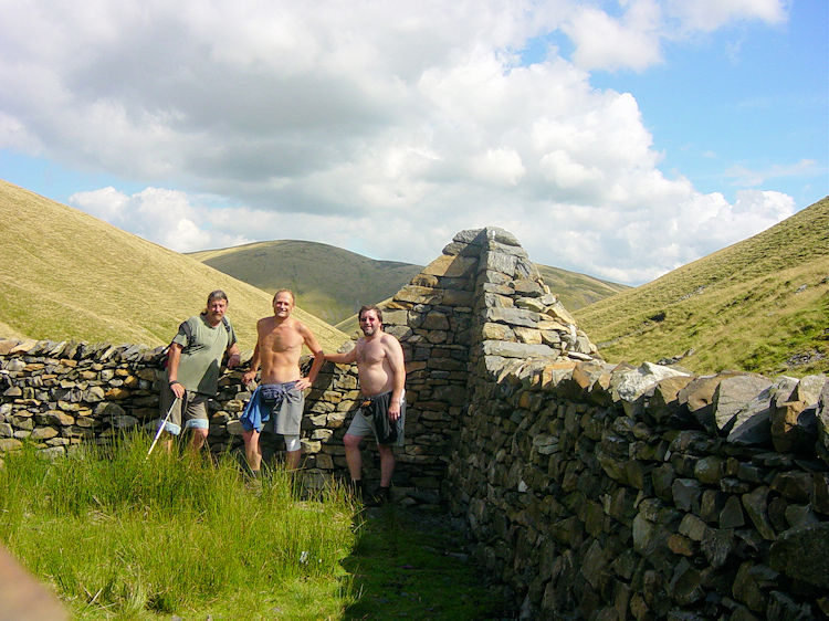 Andy Goldsworthy's Howgill Fells sheepfold near Red Gill Beck