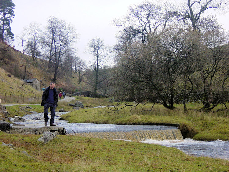 Recent rainfall rushes down Clapham Beck