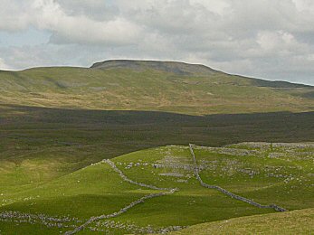 Looking to Ingleborough from Long Scar