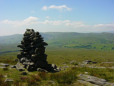 The Howgill Fells as seen from Wild Boar Fell