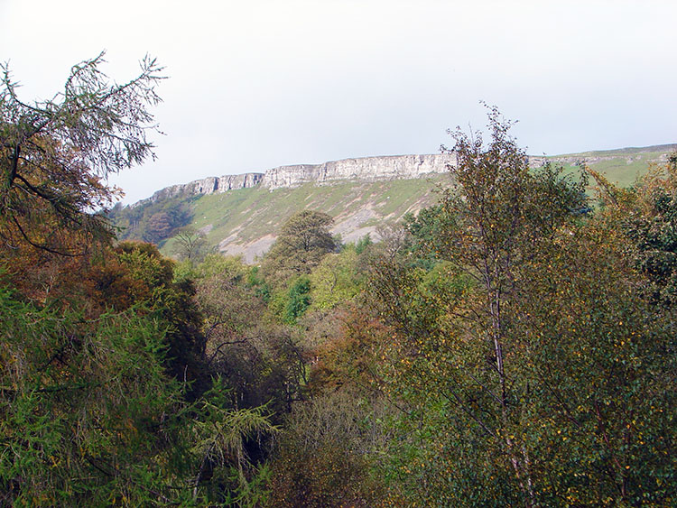 Looking north west to Whitfield Scar