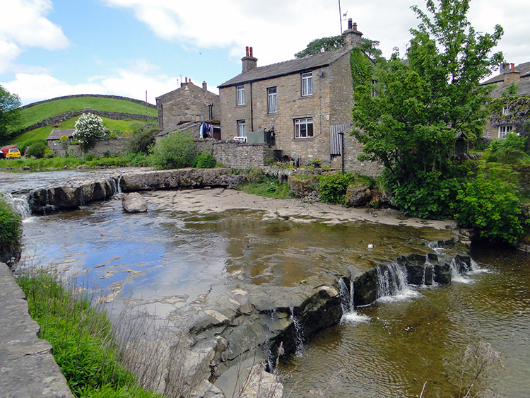 River Wharfe at KettlewellGayle Beck flows into the River Ure