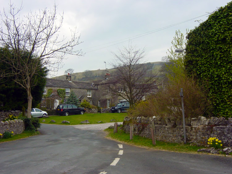 Starting point of the walk in Conistone village