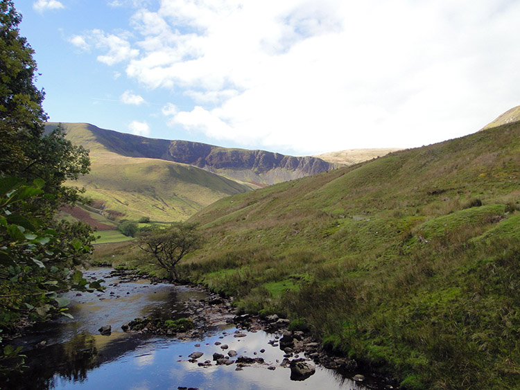 River Rawthey and Howgill Fells near Low Haygarth