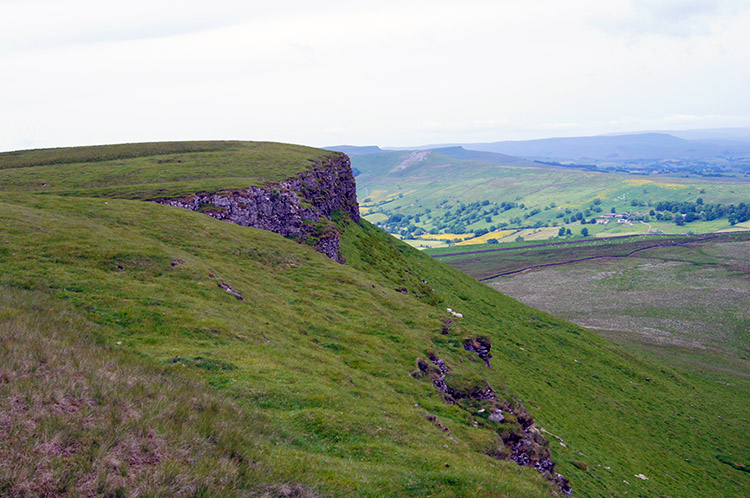 North facing cliff on Addleborough