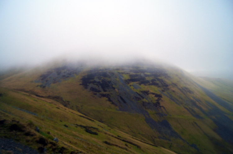 Yarlside, summit covered in cloud