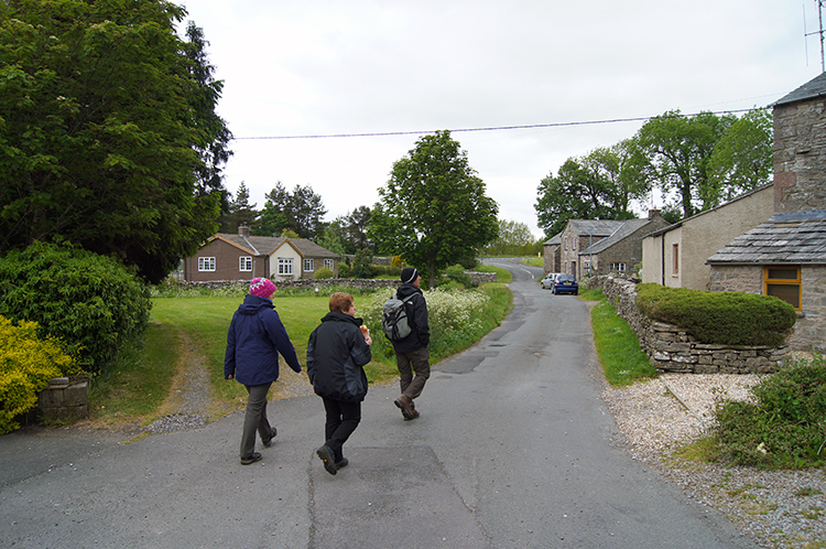 Setting off from Newbiggin-on-Lune