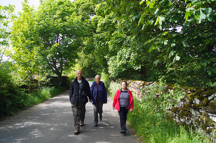 Walking back to Newbiggin-on-Lune