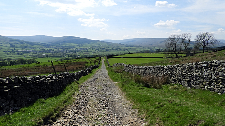 Bridleway leading down to Sedbusk