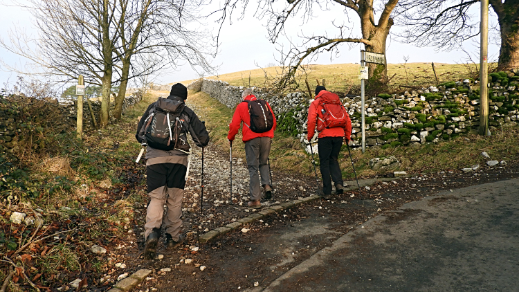 Beginning the climb of Top Mere Road