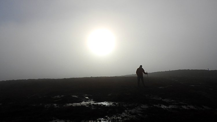 New Year's Day sun on Buckden Pike