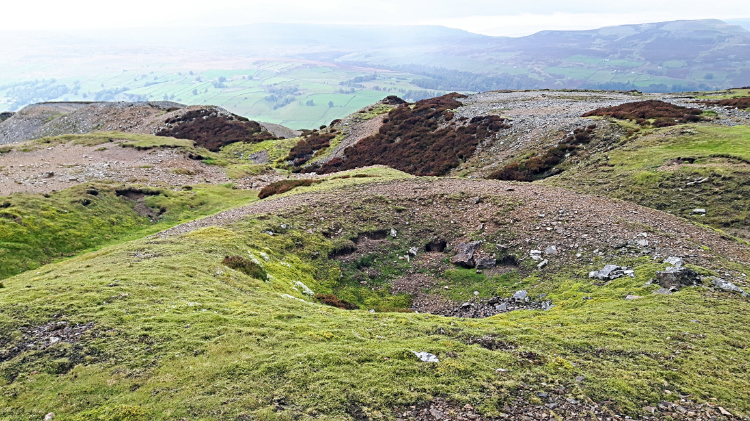 Spoil heaps of the Harker Lead Mine