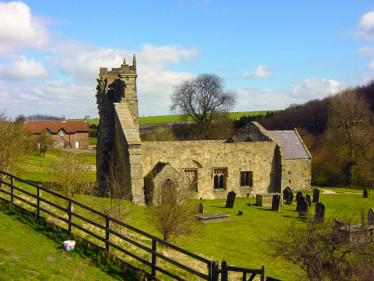 Wharram Percy church