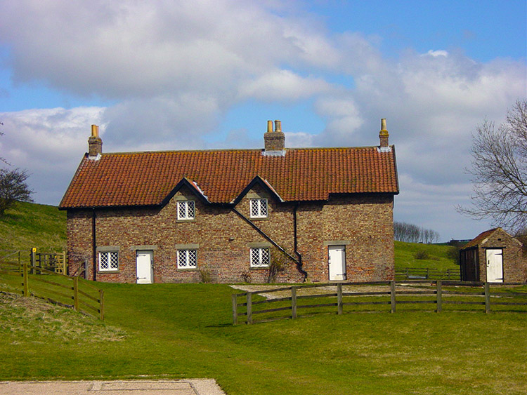 Preserved houses in Wharram Percy
