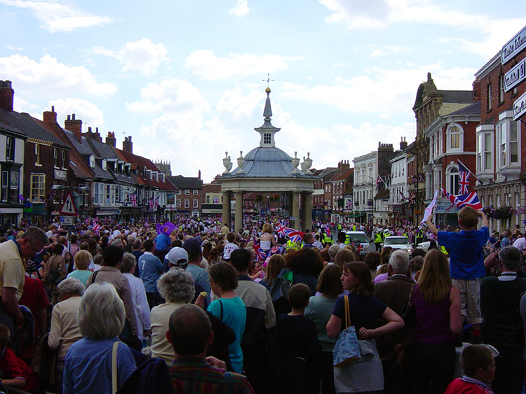 Beverley greets the Queen