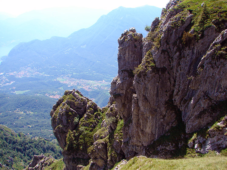 Looking down from Monte Grona to Grandola Ed Uniti