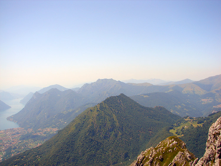 The view south west from Monte Grona