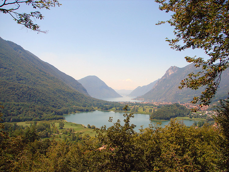 Lago Di Piano and Lake Lugano as seen from Bosco Impero