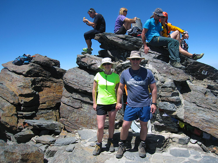 The walking group on Mulhacen