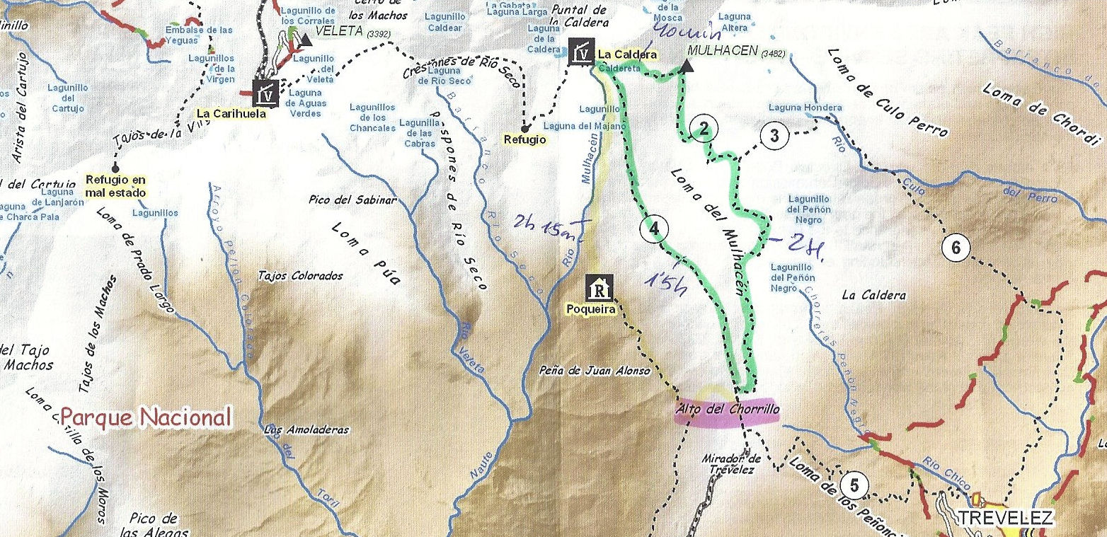 Map of the Monte Grona Area