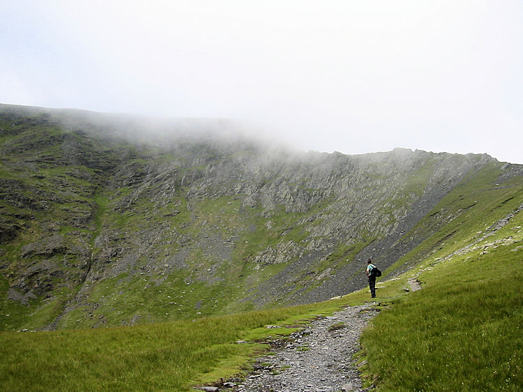 Cloud spilling over Sharp Edge