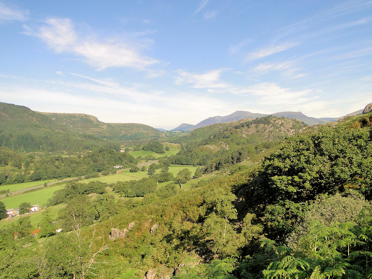 The view towards Keswick from above Legburnthwaite