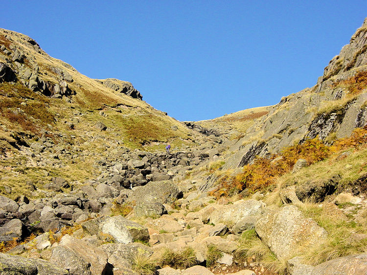 Nearing the top of Stickle Ghyll