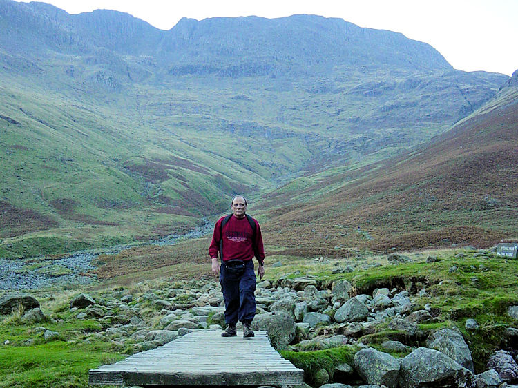 Crossing Mickleden Beck