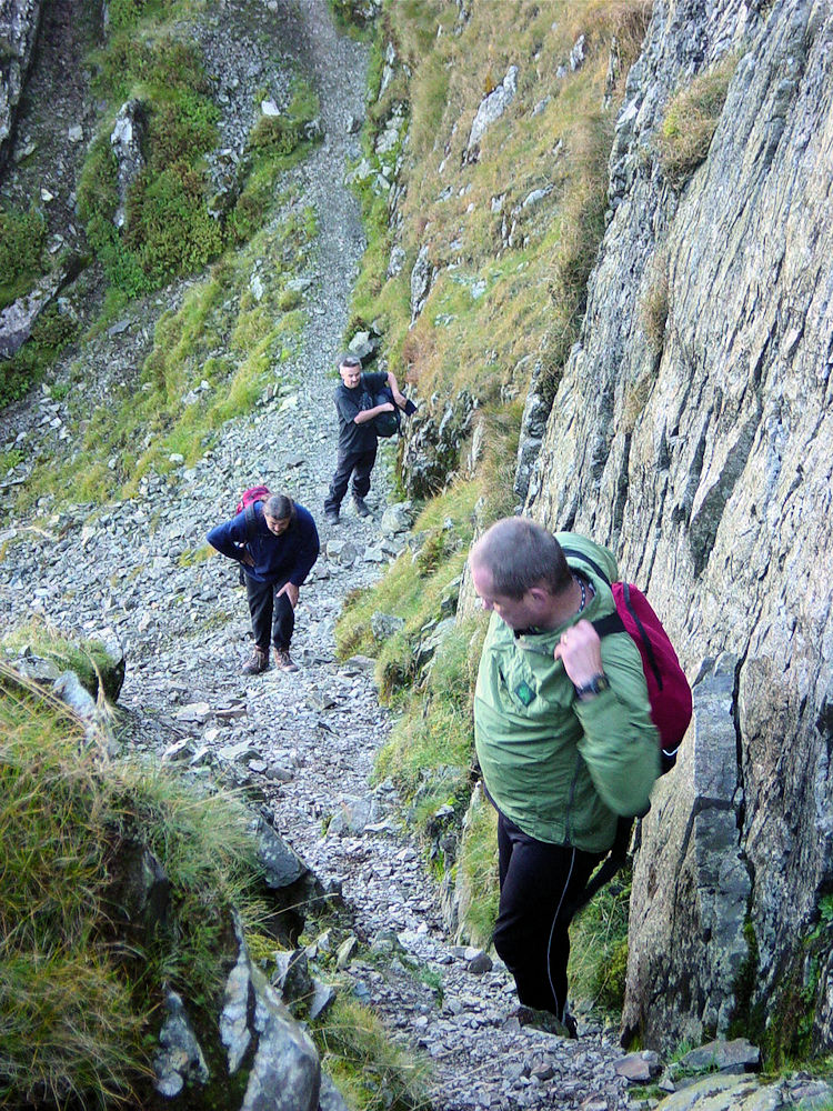 The second stage ascent up Lord's Rake