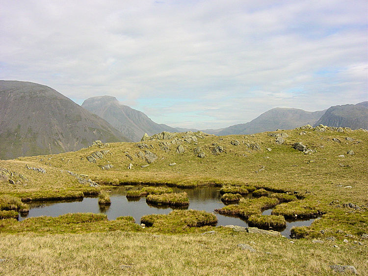 Tarn on the summit of Yewbarrow