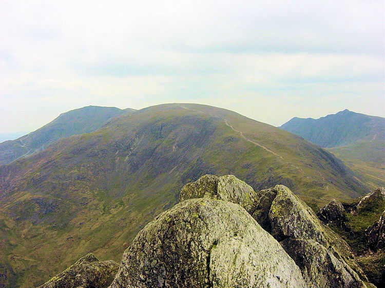 View from Swirl How to the Old Man and Dow Crag