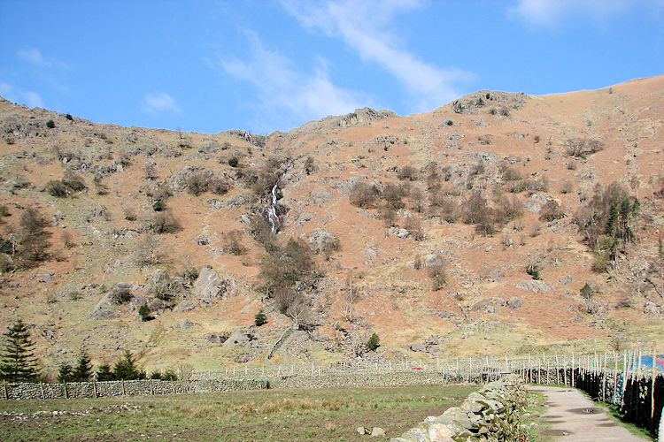 The footpath from Seathwaite to Sourmilk Gill