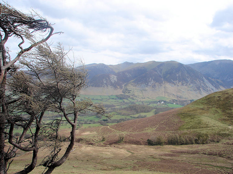 Whiteside and Grasmoor from Fellbarrow