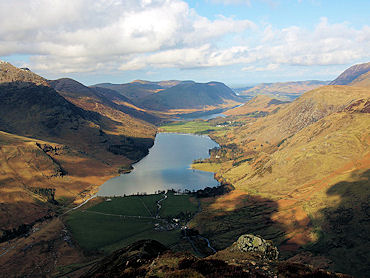 Buttermere from the summit of Fleetwith Pike
