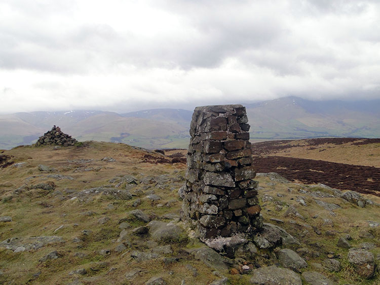 Binsey trig pillar at 447m