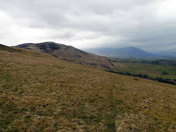 The western Lakeland mountains from near Binsey