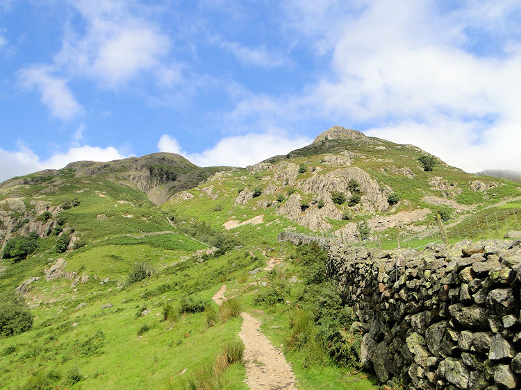 Climbing out of Langdale towards Pike Howe