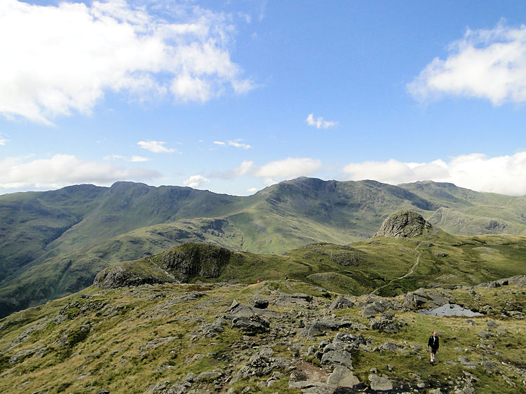 Scafell Pike is directly beyond Pike Of Stickle