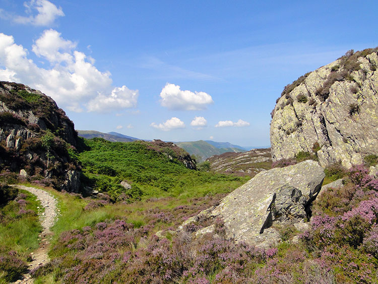 Chris and Rick reach the top of Great Crag