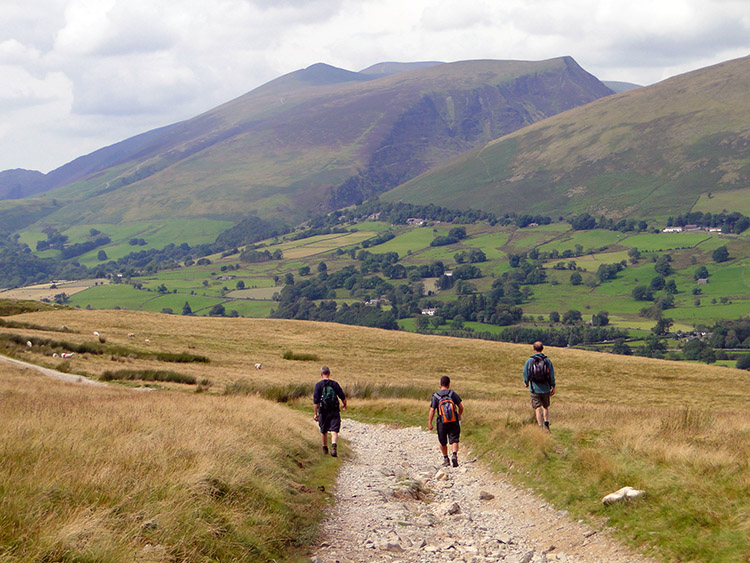 Following the Old Coach Road down to Birkett Bank