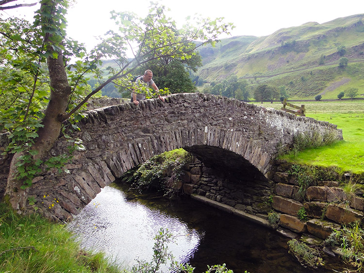 Bramm Crag packhorse bridge over St John's Beck