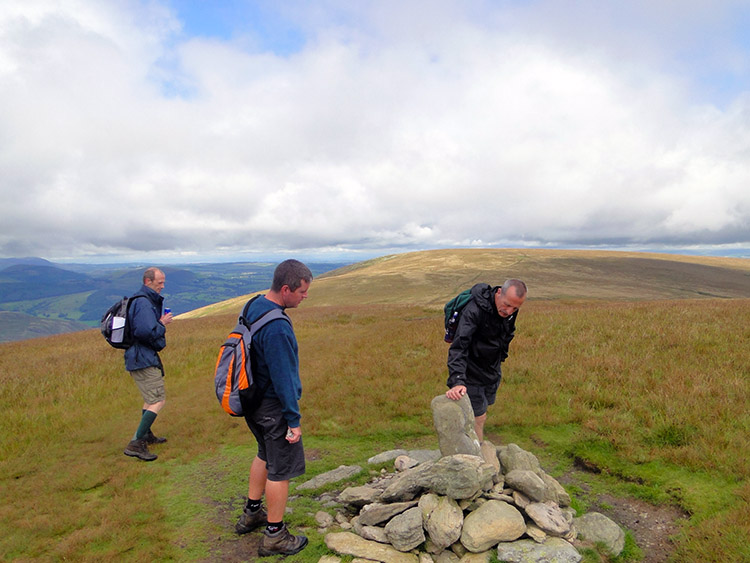 Summit cairn on Wether Hill