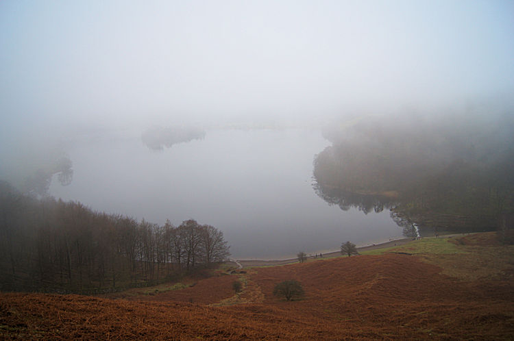 Descending to Loughrigg Terrace and a glimpse of Grasmere