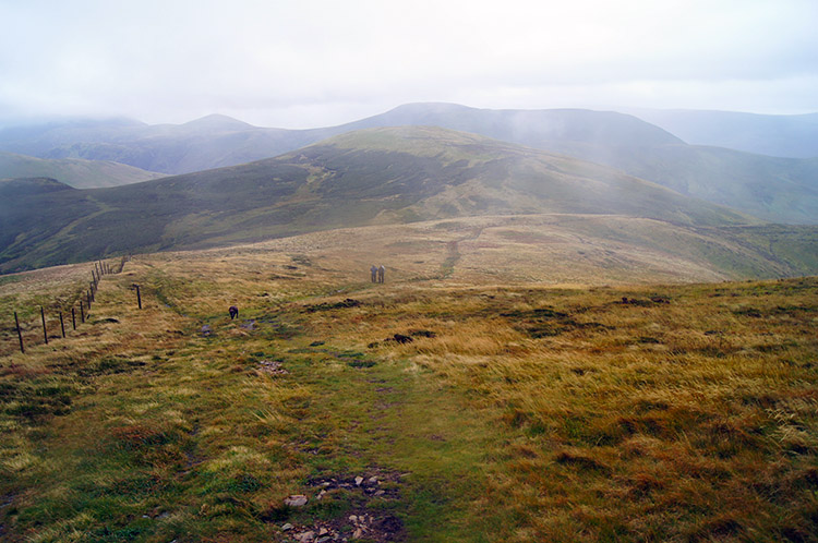 Cloud rolling in on Blake Fell