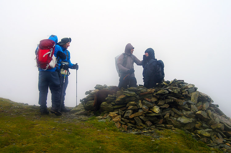 The wind was picking up on Blake Fell