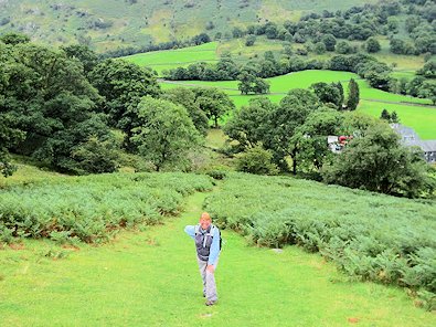 A steep climb near Seatoller