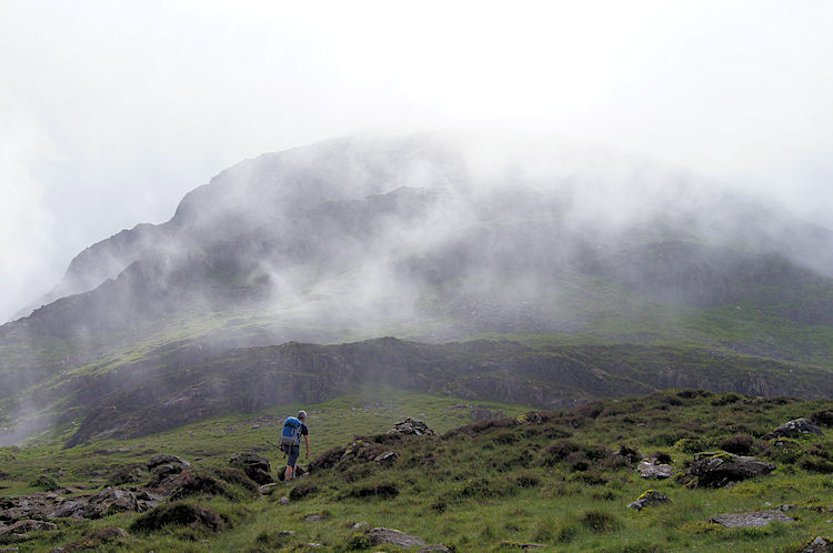 Haystacks summit climb dead ahead