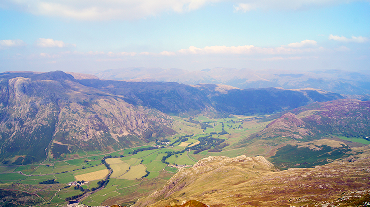 View of Great Langdale from Pike of Blisco