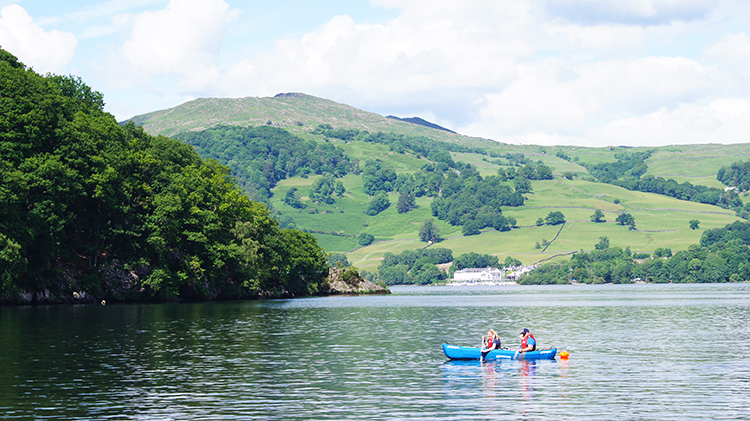 Kayaking on Windermere